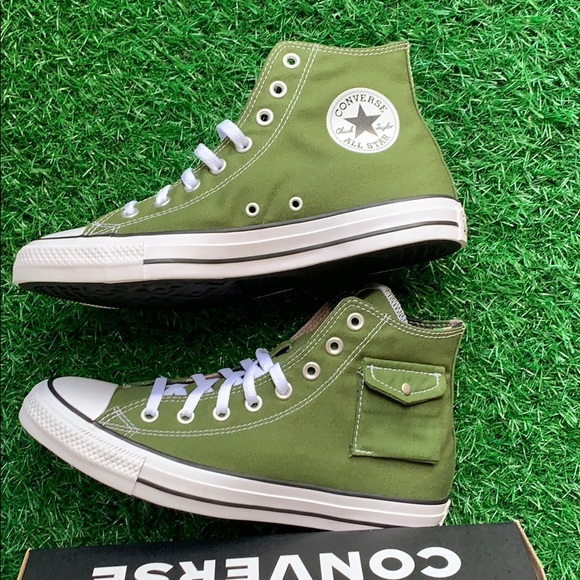 CONVERSE CTAS POCKET HI CYPRESS GREEN/BLACK/WHT WM - Picture 12 of 16